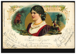 Ansichtskarte Vornamen: Senta, Szene Aus Der Fliegende Holländer, MÜNCHEN 1898 - Firstnames