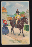 Tiere-AK Pferd: Reitender Bekommt Glückwuschkarte, RETHEM (ALLER) 20.12.1913 - Sonstige & Ohne Zuordnung