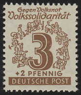 SBZ 138Y Volkssolidarität 3 Pf, Braun Töne, ** - Postfris