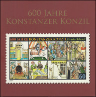 Folder Der Deutschen Post: 600 Jahre Konstanzer Konzil **/ESSt Bonn+Berlin 2014 - Prehistorie