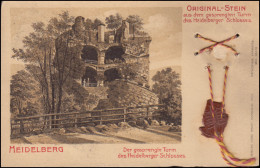 Ansichtskarte Der Gesprengte Turm Des Heidelberger Schlosses, HEIDELBERG 27.7.07 - Autres & Non Classés