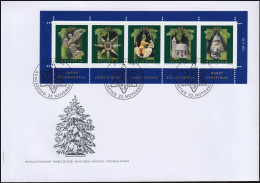 Schweiz Block 37 Weihnachten 2004 Schmuck-FDC ESSt BERN Weihnachsstern 23.11.04 - Christianisme