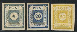 53-55 Freimarken 1945, 3 Werte, Satz ** - Mint