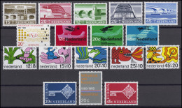 893-909 Niederlande-Jahrgang 1968 Komplett Mit Block 7, Postfrisch - Altri & Non Classificati