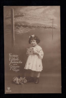 Kinder-AK Geburtstag: Mädchen Mit Glückwunschkarte, GEISWEID (KR. SIEGEN) 1920 - Otros & Sin Clasificación