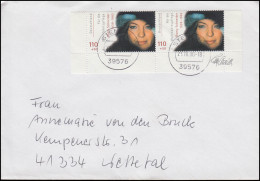 2145 Schauspielerin Romy Schneider Als UR-Paar MeF Auf Brief STENDAL 23.10.2000 - Film