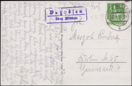 Landpost-Stempel Voßhofen über WITTEN 27.8.1951 Auf Passender AK Witten 4 Bilder - Otros & Sin Clasificación