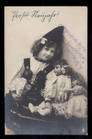 Foto-AK Neujahr: Mädchen In Tracht Mit Puppen, BEVENSEN 30.12.1907 - New Year