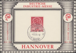 Messekarte Deutsche Industrie-Messe Mit 71 ERP,  SSt HANNOVER Messe 3.3.1951 - Autres & Non Classés