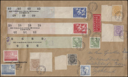 Eilbrief Mit 255+416+417 Mit Banderolen Und Zusatzfr. STOCKHOLM 6.5.1957 - Andere & Zonder Classificatie