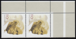 1984L Jünger: Verzähntes Paar Mit Leerfeld Oben, ** Postfrisch / MNH - Errors & Oddities