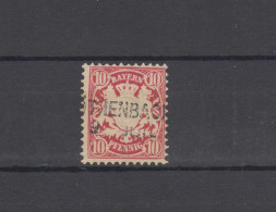 Bayern 49 Wappen 10 Pfennig - Aushilfsstempel 3.2 Zweizeiler RÖTHENBACH 9.7. - Used