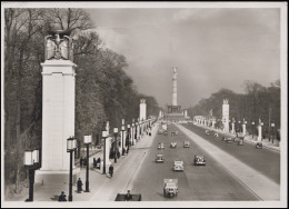 Ansichtskarte Ost-West-Achse Mit Siegessäule, EF Berlin Rotes Kreuz 11.3.41 - Unclassified