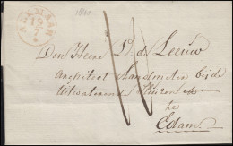 Niederlande Vorphilatelie Brief Einkreis ALKMAAR 19.7.40 Nach EDAM 20.7. - ...-1852 Préphilatélie