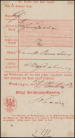 Preußen Einlieferungsschein über Geldbegleitbrief Gardelegen 1863 Nach Magdeburg - Prephilately