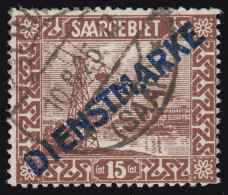 Dienstmarke 4 III Aufdruckmarke Mit PLF III, Gestempelt, BPP-geprüft Hoffmann - Used Stamps