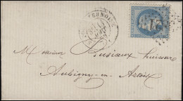 Frankreich 28 Napoleon 20 C. EF Brief Saint-Pol-sur-Ternoise 13.8.69 Mit GC 3821 - Autres & Non Classés