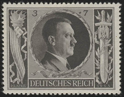 844 Hitlers Geburtstag 1943 3+7 Pf ** - Unused Stamps