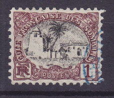 French Somali Coast 1903 Mi. 52, 1 C. Moschee In Tadschurah Purple Cancel (o) - Usati