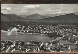 11309673 Geneve GE Vue Aerienne De La Villa Et Du Mont Blanc
 Geneve - Autres & Non Classés