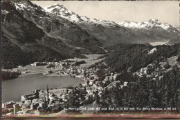 11309661 St Moritz GR St Moritz Dorf Und Bad Mit Piz Della Margna
 St Moritz - Sonstige & Ohne Zuordnung