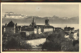 11309642 Lausanne VD Le Chateau La Cathedrale Et Les Alpes
 Lausanne - Autres & Non Classés