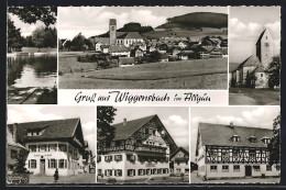 AK Wiggensbach Im Allgäu, Ortsansicht Und Fünf Ansichten Aus Dem Ort  - Sonstige & Ohne Zuordnung