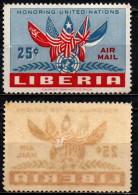 LIBERIA - 1952 - Flags Of Five Nations - MH - Liberia