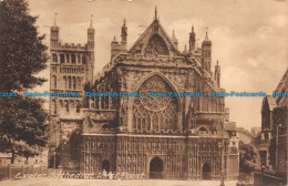 R091600 Exeter Cathedral. West Front. Frith. 1934 - World