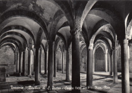 CARTOLINA  C13 TUSCANIA,VITERBO,LAZIO-BASILICA DI S.PIETRO-CRIPTA (sec.VIII)- MONUMENTO NAZIONALE-STORIA,NON VIAGGIATA - Viterbo