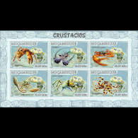 MOZAMBIQUE 2007 - Scott# 1776 S/S Crabs MNH - Mozambique