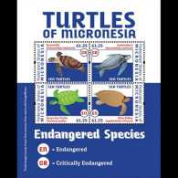 MICRONESIA 2012 - Scott# 980 S/S Turtles MNH - Micronésie