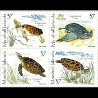 MARSHALL IS. 2002 - Scott# 805 Turtles Set Of 4 MNH - Marshalleilanden