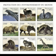 MALI 1997 - Scott# 828 Sheet-Wildlife MNH - Malí (1959-...)