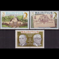 MAURITIUS 1989 - Scott# 459a-63a History Wmk 384 3-25r MNH - Mauritius (1968-...)