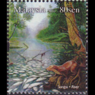 MALAYSIA 2010 - Scott# 1317 River Fauna 80c MNH - Maleisië (1964-...)