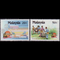 MALAYSIA 1989 - Scott# 413-4 Tourism 20-50c MNH - Maleisië (1964-...)