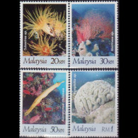 MALAYSIA 1997 - Scott# 632-5 Corala Set Of 4 MNH - Malesia (1964-...)