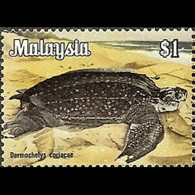 MALAYSIA 1979 - Scott# 179 Turtle $1 MNH - Malasia (1964-...)
