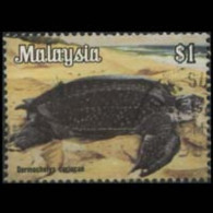 MALAYSIA 1979 - Scott# 179 Turtle $1水印 Used - Malesia (1964-...)