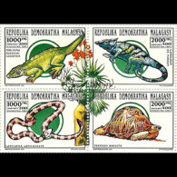 MALAGASY 1993 - Scott# 1159 Reptiles Set Of 4 MNH - Madagaskar (1960-...)