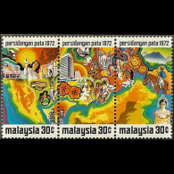 MALAYSIA 1972 - Scott# 95 Tourism Set Of 3 MNH - Maleisië (1964-...)