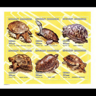 MALAGASY 2001 - Scott# 1557 Sheet-Tortoises MNH - Madagaskar (1960-...)