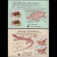 KOREA 1996 - Scott# 1865-6 S/S Reptiles MNH - Korea, South