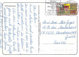 ALLEMAGNE Ca.1992: CP Ill. De Ahrensburg Pour Vandoeuvres (Suisse) - Lettres & Documents