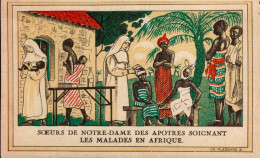 L' OEUVRE DE LA PROPAGATION DE LA FOI. . . N°3. SOEURS DE NOTRE-DAME DES APOTRES SOIGNANT  . .  .  ( PLESSARD ) - Missionen