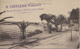 X122263 VAR TOULON PROMENADE DU LITTORAL PUBLICITE POUR M. CHEVALIER TEINTURIER RUE HOCHE - Toulon