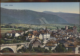 11306723 Orbe Panorama Altstadt Befestigungsturm Kirche Bruecke Orbeebene Orbe - Andere & Zonder Classificatie