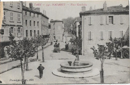MAZAMET - Place Gambetta - (légèrement Dédoublée Sur Le Côté Gauche) - Mazamet