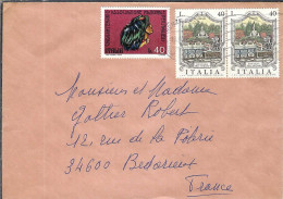 ITALIE Ca.1992: LSC  De Florence à Bédarieux (France) - 1991-00: Storia Postale